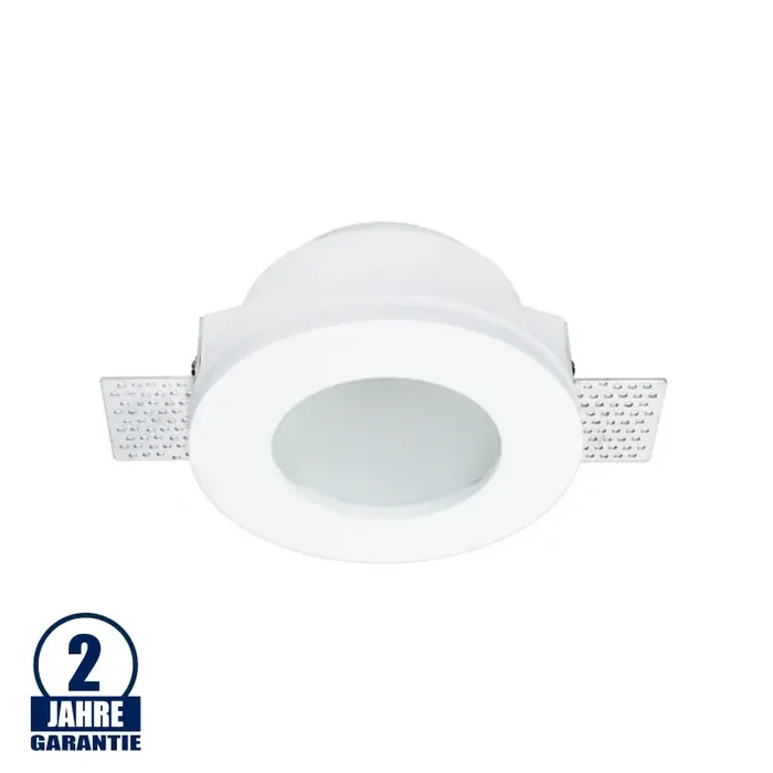 Einbaustrahler für Gips GU10 Rund matt Weiß