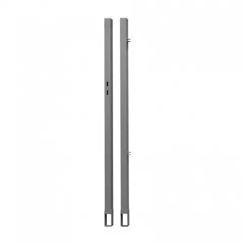 Einzeltor-Pfosten silber, 2er-Set 2099