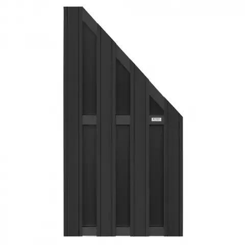 Elephant Design Abschlusselement WPC, anthrazit-anthrazit 90×180-93cm