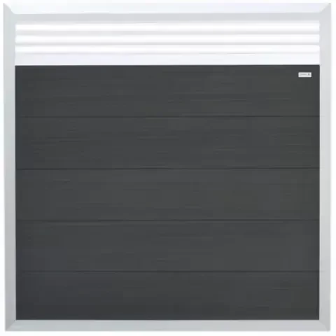 Elephant Forte anthrazit-alu WPC 180x180cm mit Rankgitter