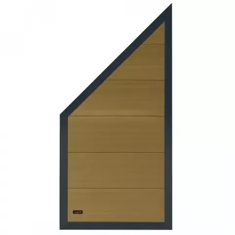 Elephant Forte, Farbton teak-anthrazit, WPC 90×180-93cm