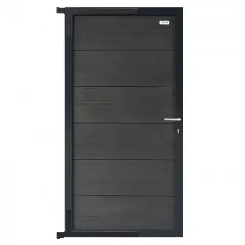 Elephant Forte Zauntor anthrazit-anthrazit WPC 90x180cm inkl. Beschlag