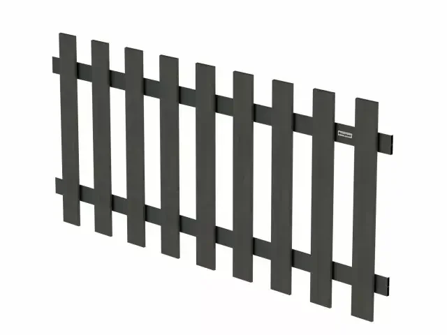 Elephant Luxe Gartenzaun WPC anthrazit 180x80cm