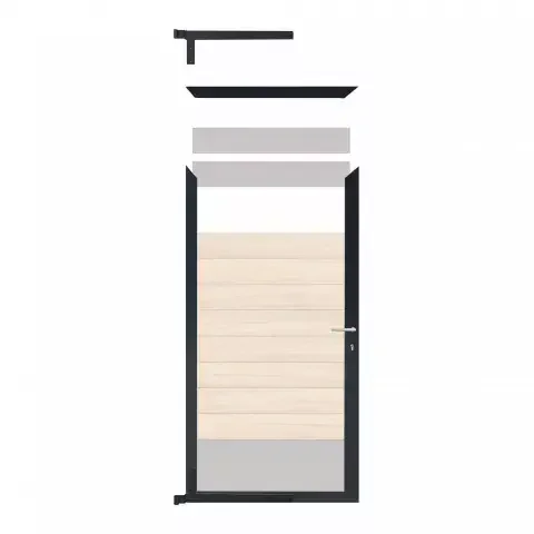 Elephant Mix and Match Zauntor anthrazit 90x180cm, Bausatz ohne Füllung