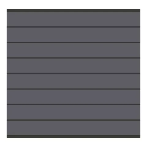 Elephant Steckzaun Modular 180 WPC steingrau, Leiste Anthrazit 180x174cm