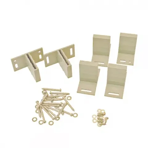 Elephant WPC Design Befestigungsset T-Form hellgrau, 6 Stück