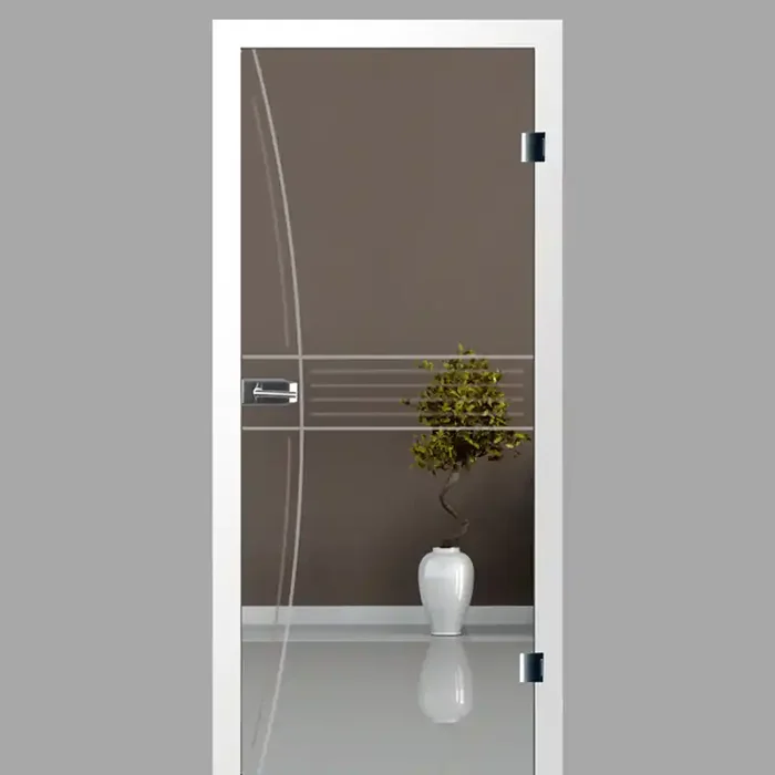 ER 10 Rillenschliff-Türen – Scheibe klar – Ganzglastür / Glastür