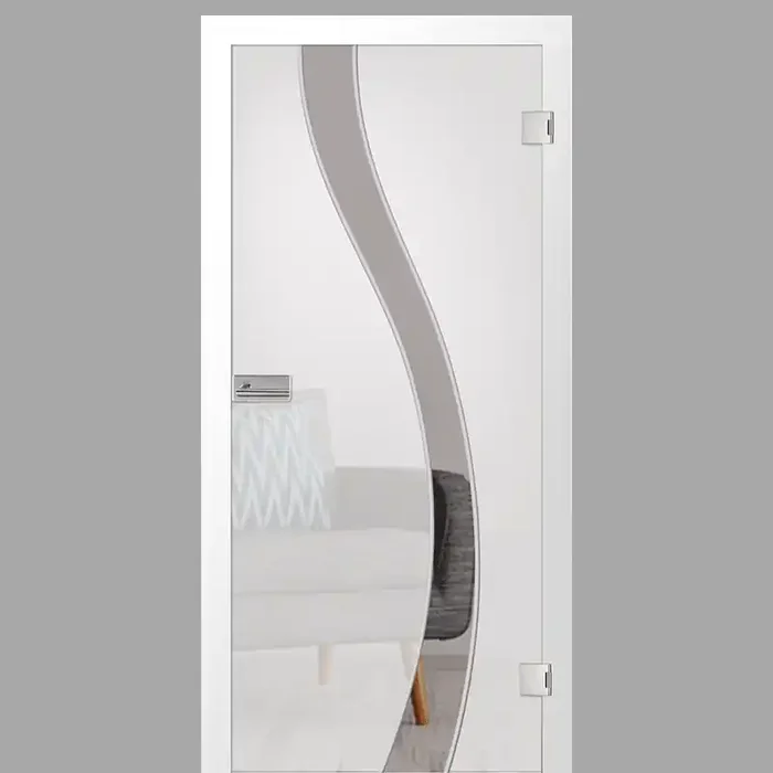 ER 45 Rillenschliff-Türen – Scheibe matt – Glastüren mit Zarge Komplettset