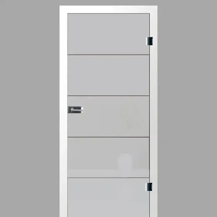 ER 58 Rillenschliff-Türen – Scheibe matt – Glastüren mit Zarge Komplettset