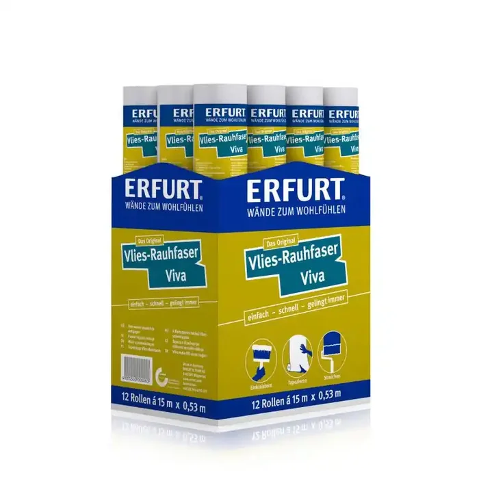 Erfurt Vlies-Rauhfaser Viva Karton (12 Rollen)