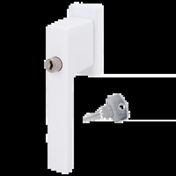 Erwin absperrbar – Aluminum Weiß RAL 9016 – Fenstergriff / Rasterolive – Südmetall