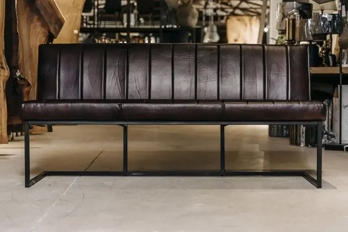 Esszimmerbank Leder gepolstert Brenda