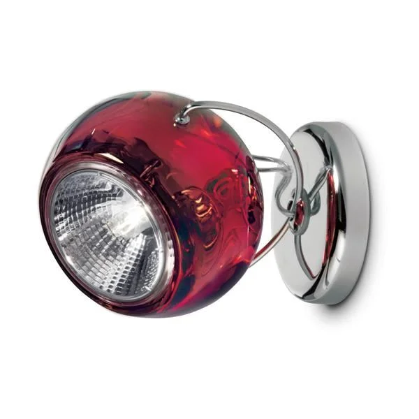 Fabbian Beluga Wand- & Deckenleuchte Rot