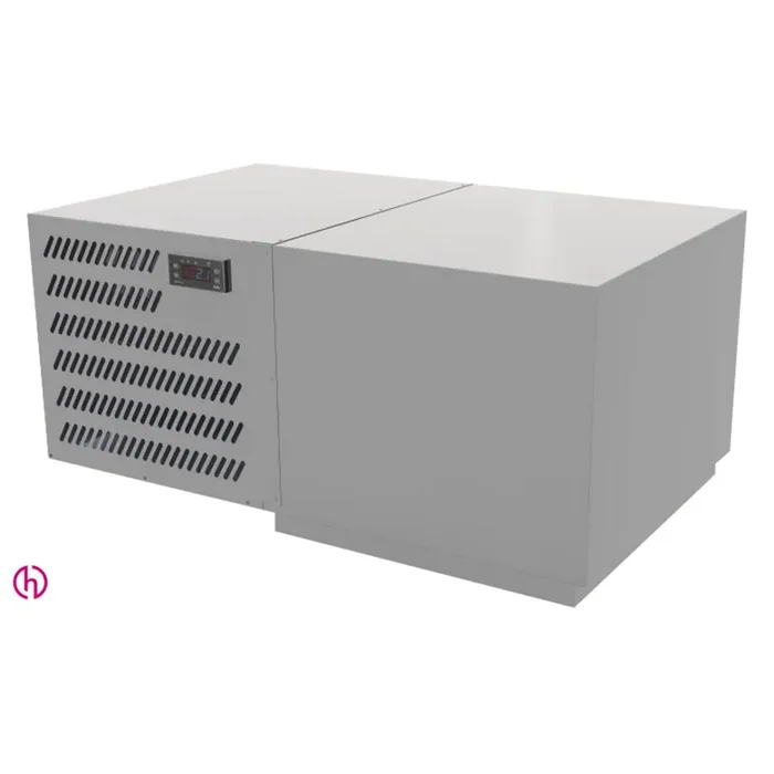 Fasskühler für 10/20 Fässer (50l/30l) mit aufgesetztem Kältesatz, Chromstahl, 2-reihig (hintereinander)