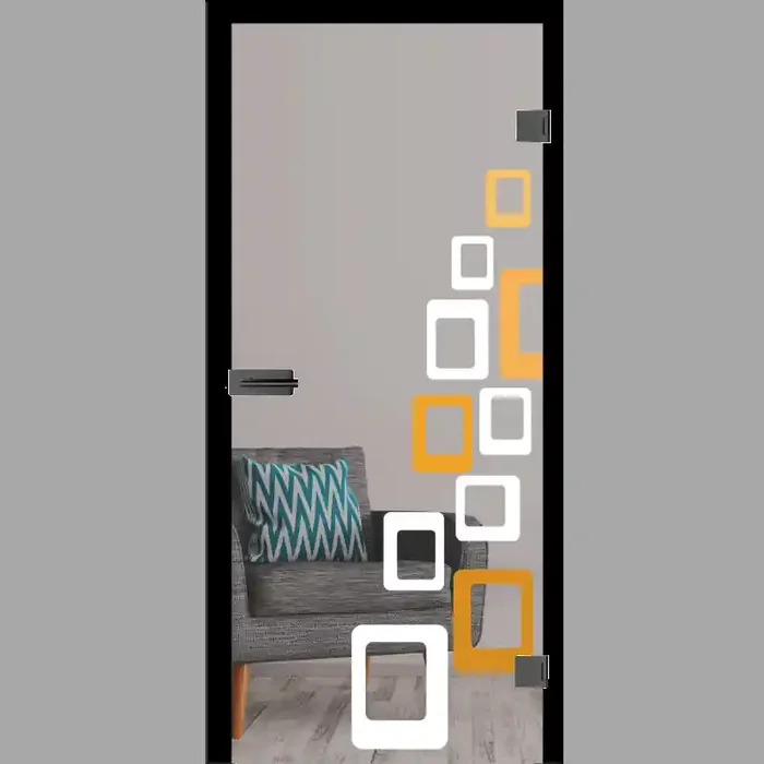 Fedra Mattprint – Ganzglastüren / Glastüren mit Zarge Komplettset – Erkelenz