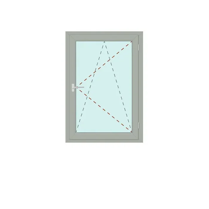 Fenster einflügelig Dreh/Kipp rechts – IDEAL 4000