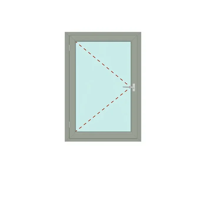 Fenster einflügelig Dreh links – IDEAL 4000