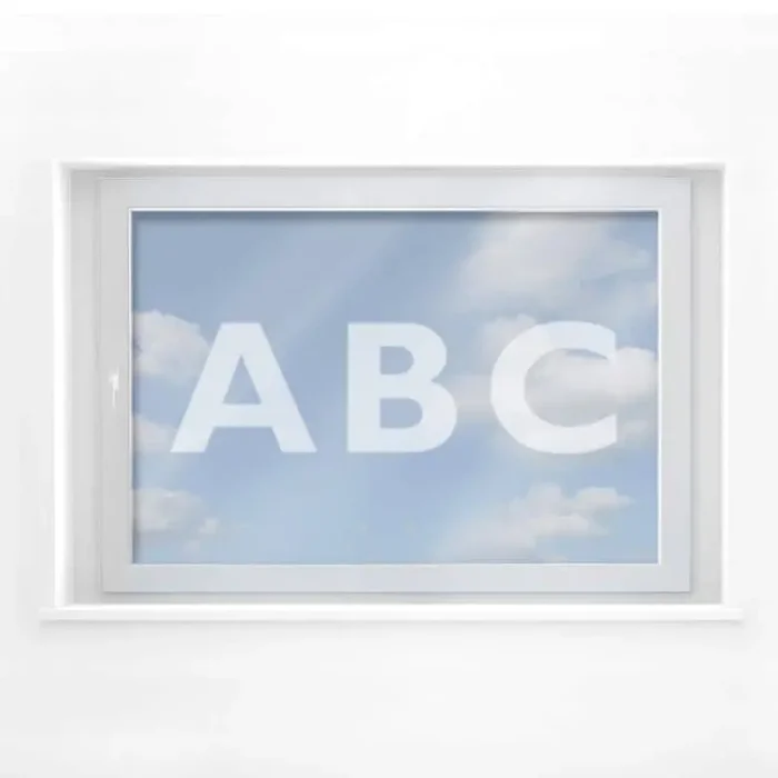 Fensterdekor Wunschtext