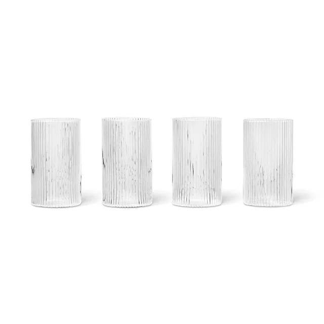 Ferm Living Ripple Verrines 4er-Set , Klar