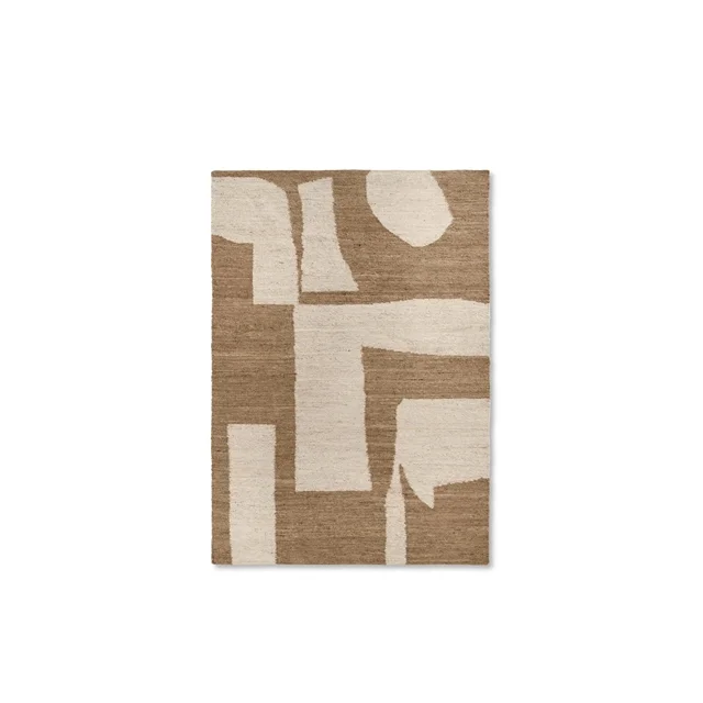Ferm Living Stück Teppich 200×300 cm Cremefarben/Toffee