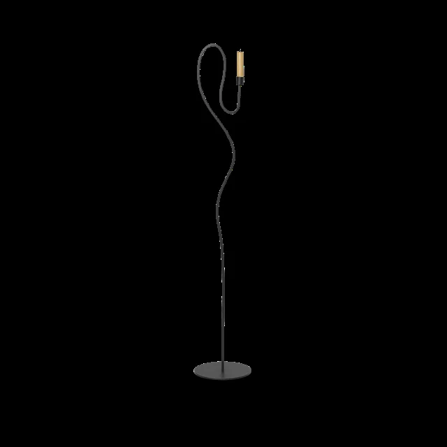 Ferm Living Valse Stehlampenhalter Schwarz