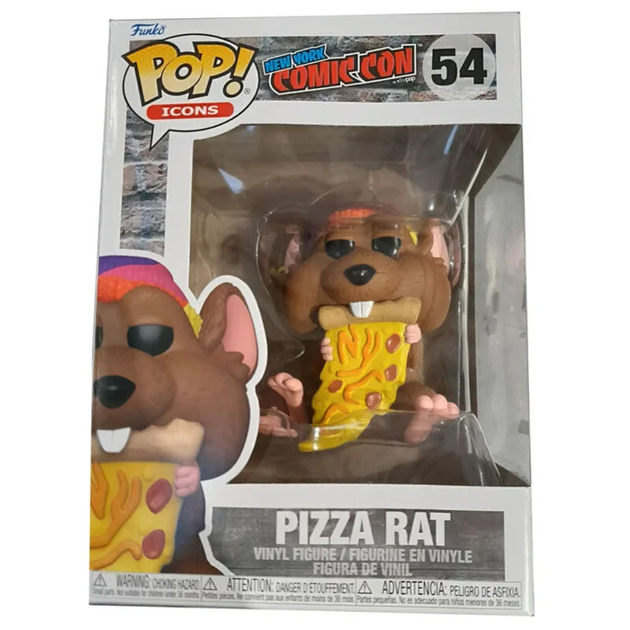 Figurine Funko POP New York Comiccon Pizza Rat [Größe 9 cm]