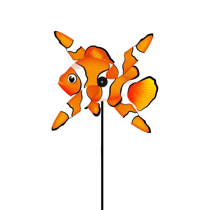 Fisch-Paddel-Wetterfahne HQ Kites Clown [Größe 110×53 cm]