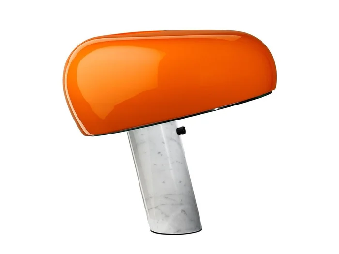 Flos Snoopy Orange Tischlampe Entworfen von Achille & Pier Giacomo Castiglioni