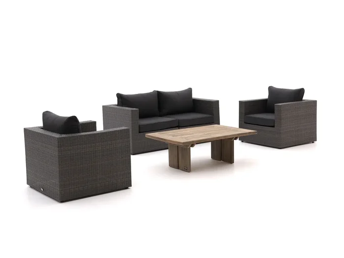 Forza Barolo/ROUGH-L 120 cm Sessel-Sofa Lounge-Set 4-teilig