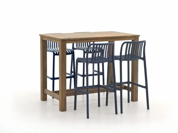 Forza Cali/ROUGH-X 135 cm Gartenbar-Set 5-teilig stapelbar