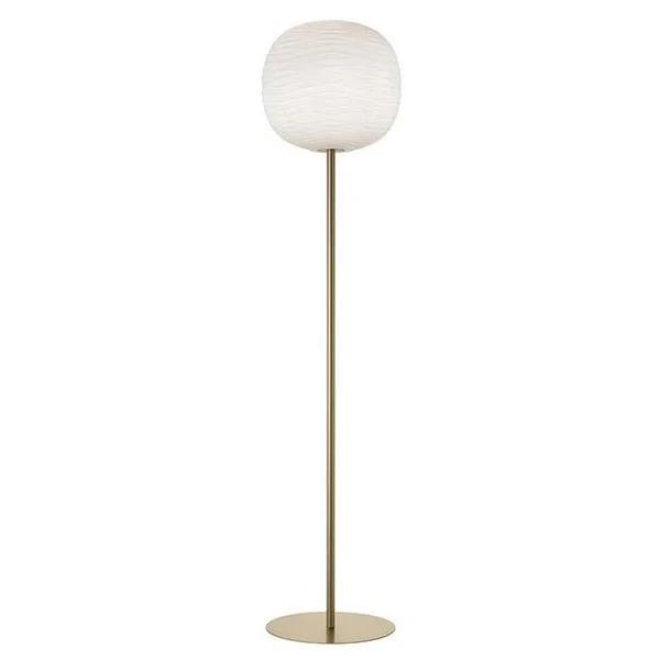 Foscarini Gem Stehlampe Weiß/ Gold