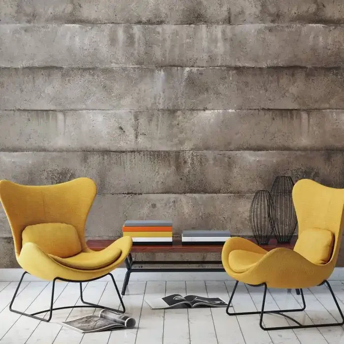 Fototapete in Steinoptik, Grau Steinoptik 2.70 x 2.12 m