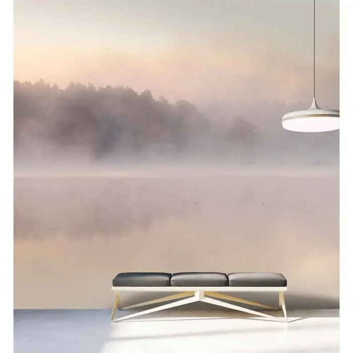 Fototapete See im Wald mit Nebel, Premium Vliestapete von Livingwalls, walls by Patel 3, Avalon 2