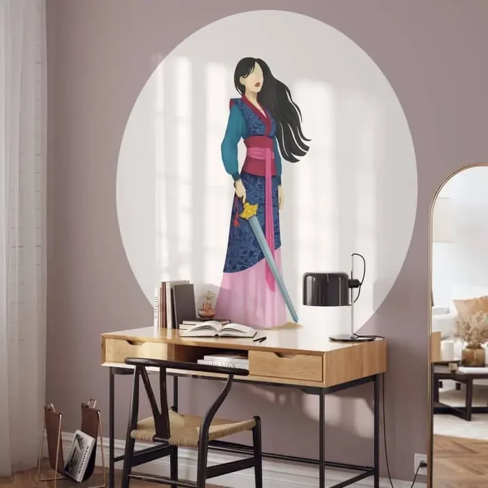 Fototapete Tohmé – Mulan – Rund – Selbstklebend/Vlies