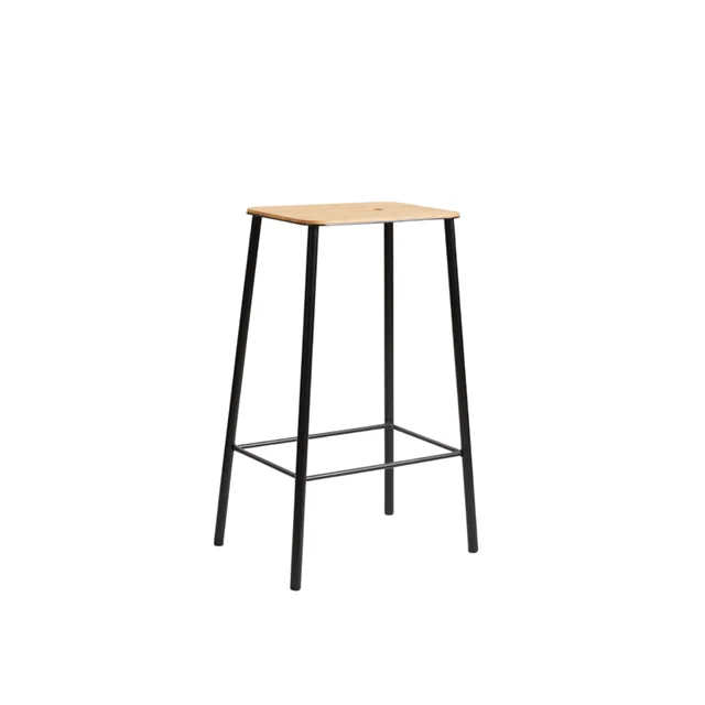 Frama Adam Hocker H65 Schwarz/ Eiche