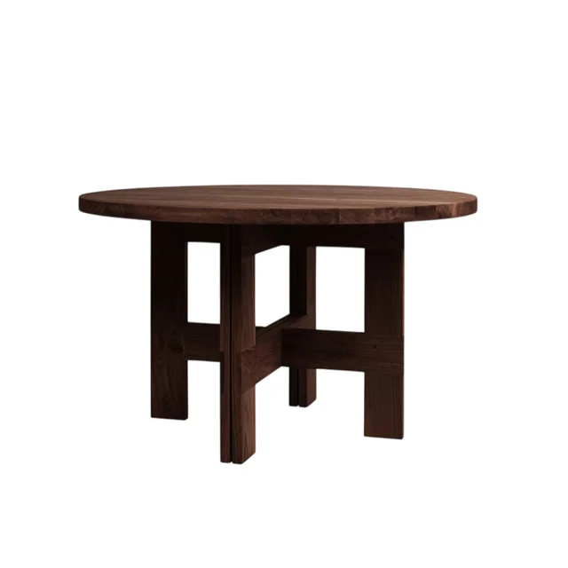 Frama Farmhouse Trestle Esstisch Ø120 Dunkle Eiche