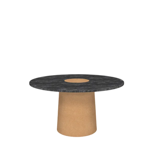 Frama Sintra Esstisch Schwarz Marmor/Kork