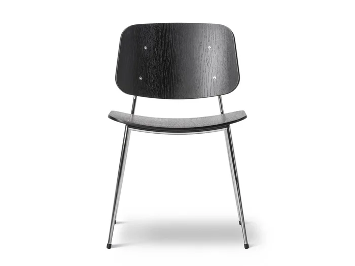 Fredericia Søborg Stuhl – Stahl Entworfen von Børge Mogensen