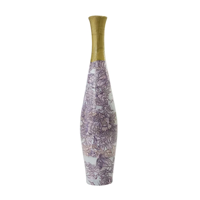 Freesia Vase Décopatch [Größe 6x6x29,5 cm]