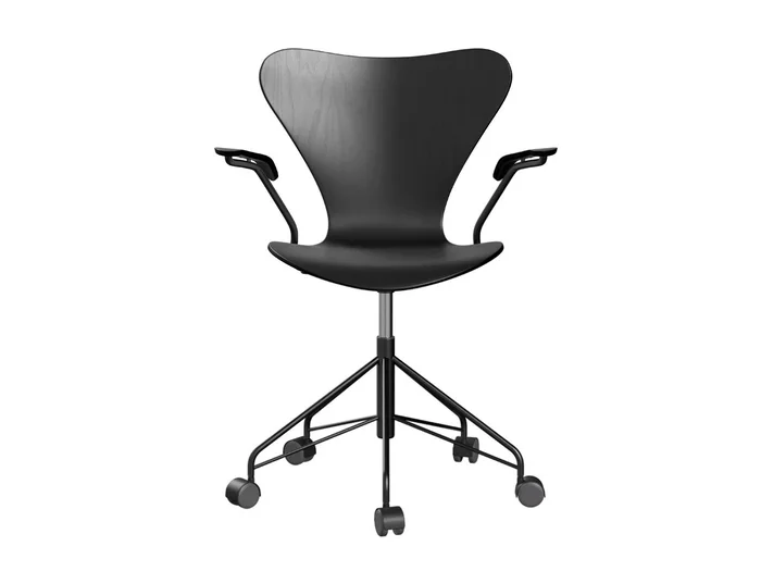 Fritz Hansen Series 7™ Drehstuhl mit Armlehnen Entworfen von Arne Jacobsen