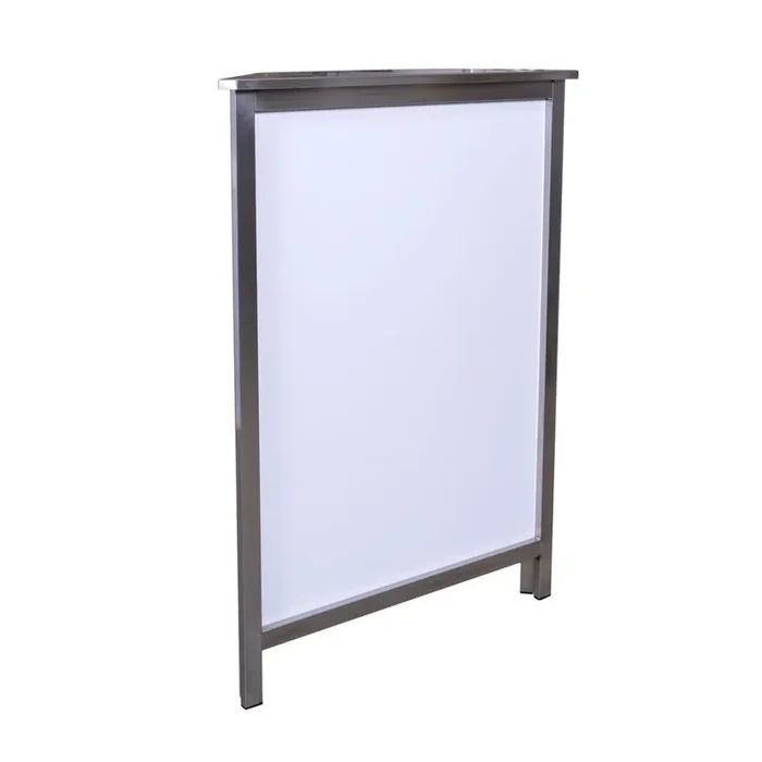 GDW 45° corner piece for long drink counters with stainless steel work surface