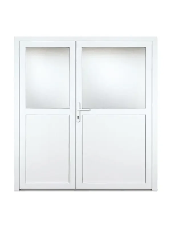 Gealan G7414 Doppeltür 1/2 Glas Asymmetrisch