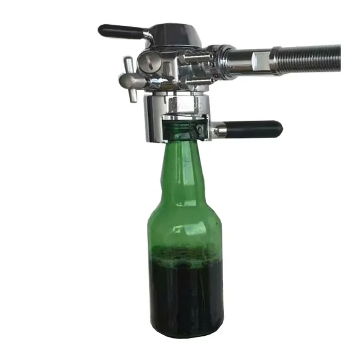 Gegendruckabfüller zum Abfüllen von Bier aus Fässern in Flaschen mit Adaptern (PVC, Vichy & Bügelflasche)