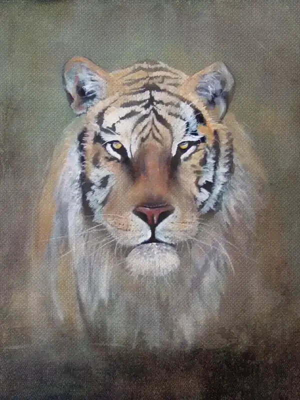 Gemälde auf Leinwand TIGER‘S HEAD 1