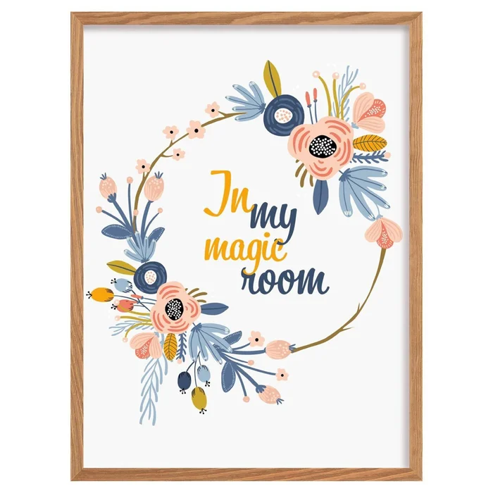 Gemälde Zauberblumen Yellow Tipi [Größe 30×40 cm]