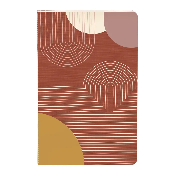 Genähte Heftung 64 Seiten liniert Clairefontaine Terracotta