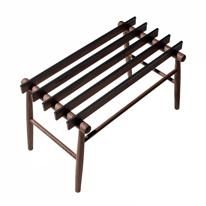 Gepäckablage LODI aus Walnussholz von Giulio Iacchetti und Alessandro Stabile