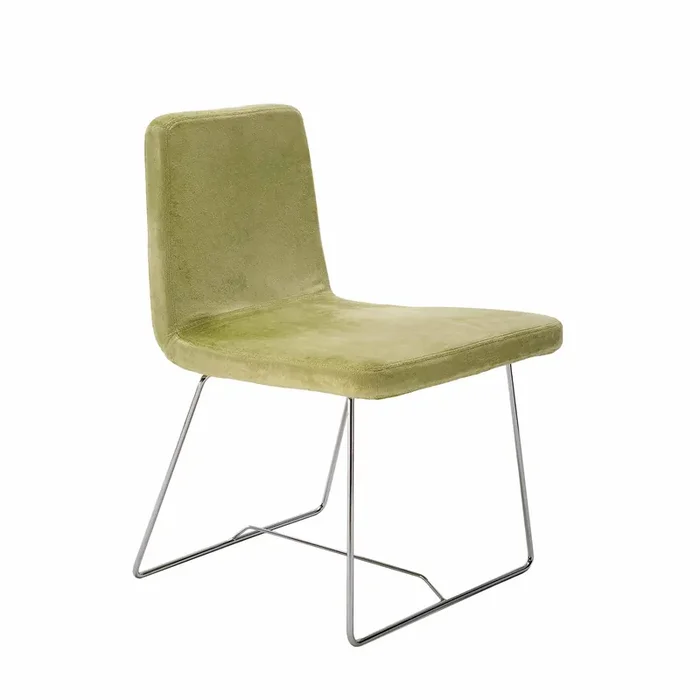 Gepolsterter Stuhl ALICE von Space Time für Giovannetti – Grün
