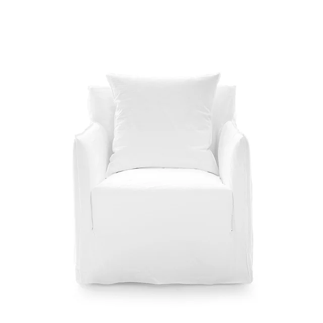 Gervasoni Ghost 05 Sessel Lino Bianco