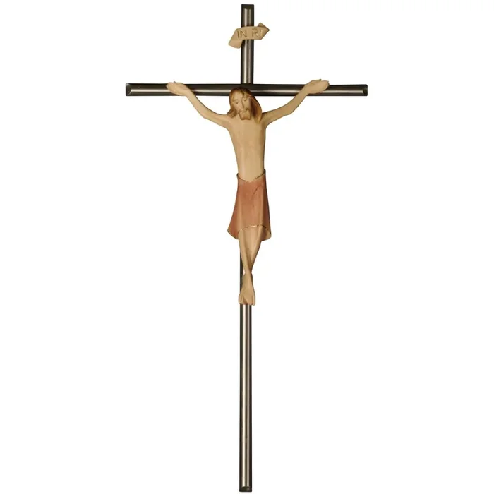 Gesù Cristo Raffaello, su croce d‘acciaio